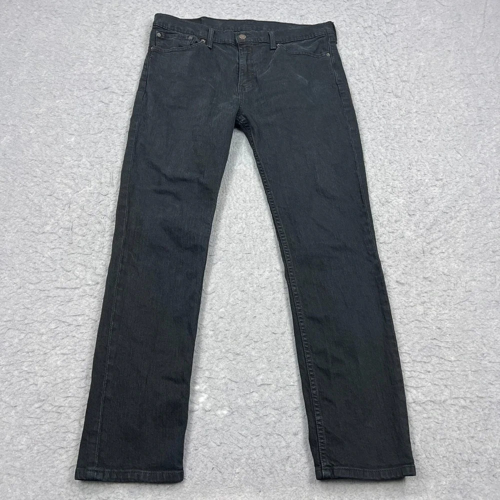Levis 511‎ Jeans Men's 36x32 Black Tapered Leg Slim Stretch Red Tab Dark Denim
